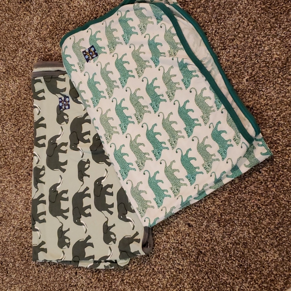 2 Kickee Pants baby blankets